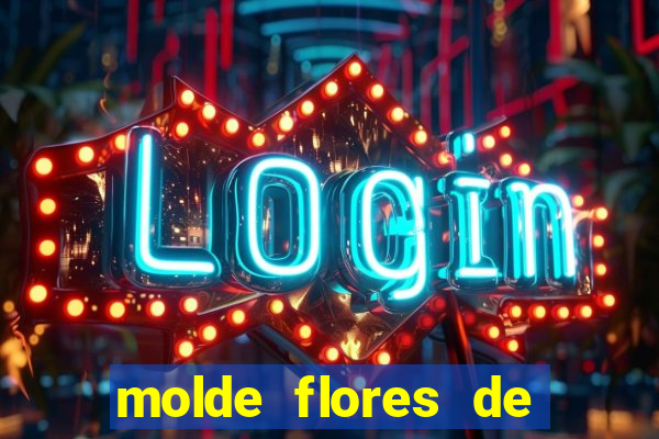 molde flores de papel para imprimir